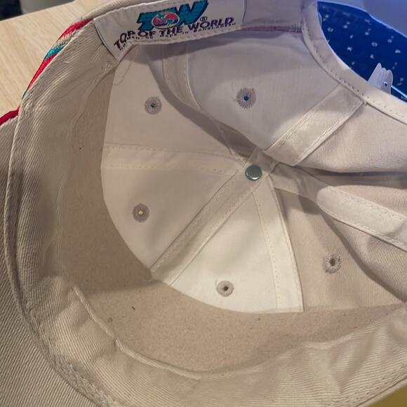 NWOT Talladega Super Speedway tan and red SnapBack Top of the World hat Cap OS - Picture 5 of 6